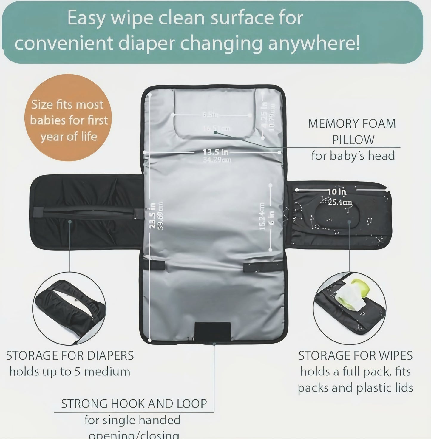 Portable Diaper Changing Pad